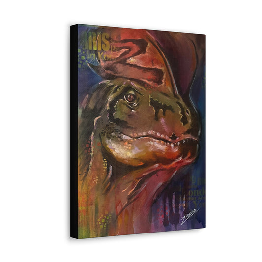 Dilophosaurus Canvas Gallery Wrapped Print